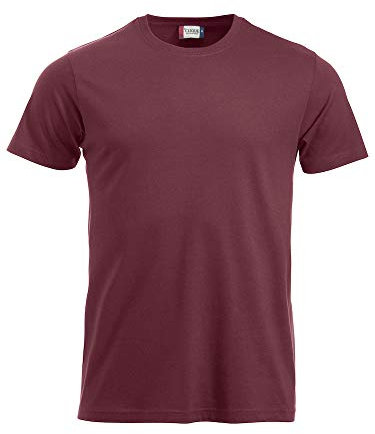 CliQue Herren New Classic T-Shirt, Rot (Burgunderrot), XXL