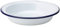 Enamel Blue Rim Pie Plate 18cm - White and Blue Utopia Pie Dish