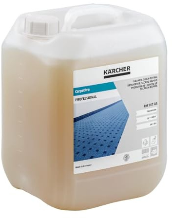 Karcher RM 767 CarpetPro Quick Drying Carpet Cleaner 10l | Neutralises stubborn tobacco and food odours while lifting grease and dirt from commercial upholstery.