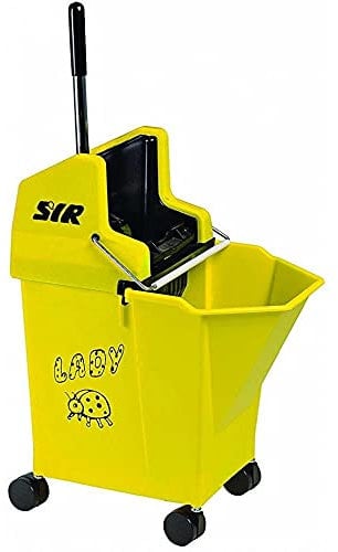 Professional SYR Kentucky Style Lady Bug Mop Bucket (Yellow) with Wringer