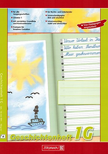 10X BRUNNEN Geschichtenheft A4 Lin1G 16Bl