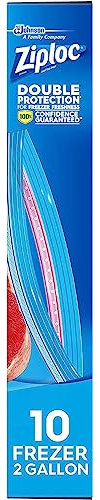 Ziploc Freezer Bags Two Gallon 10 ct