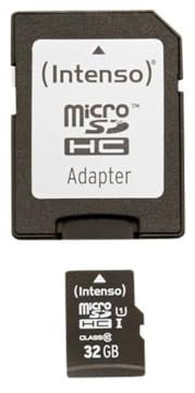 Intenso 3423480 Micro Carte SDHC UHS-I Classe 10 32 Go Noir