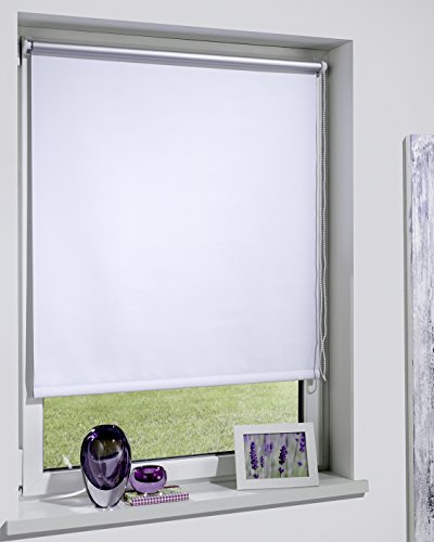 DécoProfi Thermorollo für Fenster ohne Bohren 120 x 160 cm I Sonnenschutz Rollo innen für Hitzeschutz mit Klemmträger I Thermo Rollo/Sonnenrollo für Innen