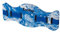 Fashy Unisex – Erwachsene Aqua Gürtel, Blau/Orange, L