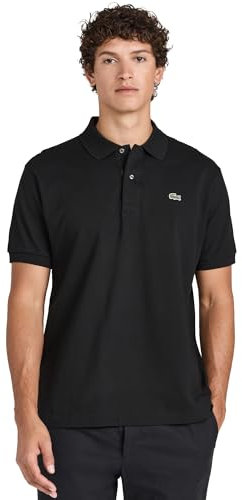 Lacoste Polo da Uomo in piqué di Cotone Originale, Nero, XX-Large
