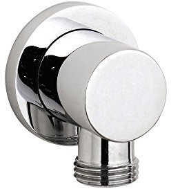 Nuie A3275 Round Outlet Elbow, Silver