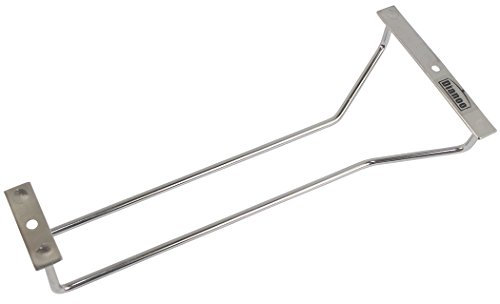 Dianoo 27cm Rack Calici in Acciaio Inossidabile - Porta Bicchieri Vino Sotto l'Armadietto - Per Bar e Casa, 1 Fila