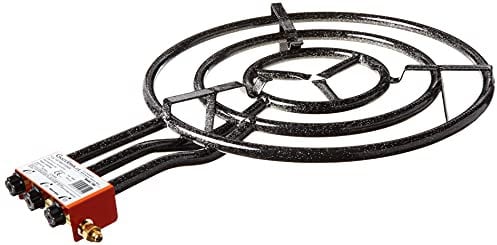 Paelleras EL CID 3-FLAMMIG, 70cm Durchmesser, 24,1 KW Leistung, für Paella, etc., 700, Schwarz