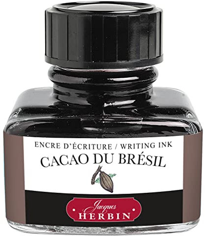 J.Herbin 13045T Tinte für Füller, 30 ml, kakaobraun