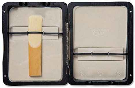 GEWA 751014 Astucci per Ance Sassofono Alto in Mib 6 Ance, Laccato, Nero