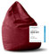 Lumaland Sitzsack Luxury XL Plus 85x65cm | Microvelours Beanbag mit extra weichem & robustem Stoff | Für Erwachsene & Kinder| Ideal geeignet für Kinderzimmer | Sessel & Stuhl Bean Bag [Rot]