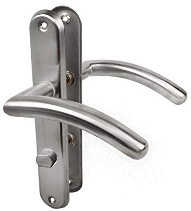 Swing Türdrücker Türklinke Türgriff Edelstahl Langschild WC - Garnitur Modell