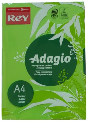 Adagio 30218 A4 80 gsm Rey Paper - Deep Green (Pack of 500 Sheets)