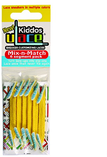 U-Lace Kiddos Elastische Schnürsenkel für Kinder von 3 bis 7 Jahren – 14 Farben erhältlich – Achtung: mindestens 2 Packungen für ein Paar Turnschuhe, Sorgfältig die ösen zählen!
