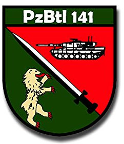 Aufkleber/Sticker PzBtl 141 Panzer Bataillon Brigade Hessenkaserne 6x7cm A1398