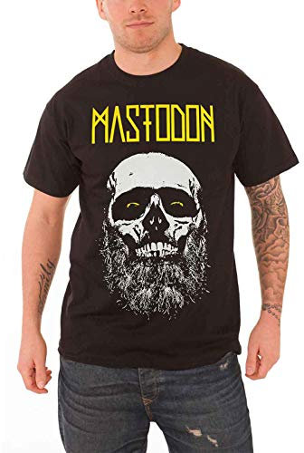 Mastodon Admat Bearded Skull Band Logo Herren Nue Schwarz T Shirt