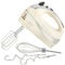 VonShef Professional 300W Hand Mixer, Cream, Includes Chrome Beaters, Dough Hooks, Balloon Whisk + 5 Speed with Turbo Button