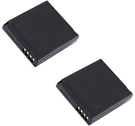 Battery for Panasonic Lumix Digital Cameras - 2 Pack Replacement for CGA-S009, CGA-S106, DMW-BCF10 Battery