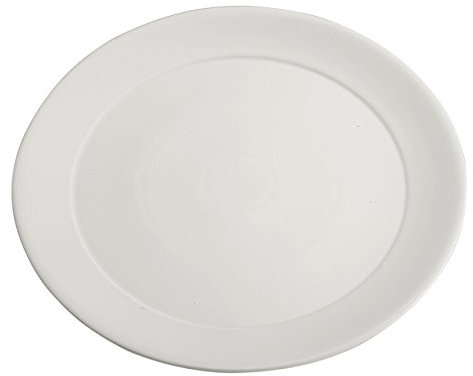 SWEET HOME Bandeja en Porcelana Redonda Blanca con Solapa Ancha cod.P1800-44 cm diam.44 by Varotto & Co.