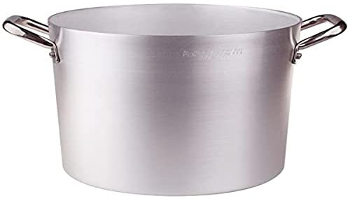Ollas Agnelli pcmx0346 Olla Aluminio con 2 Asas, Acero Inoxidable, 46 cm