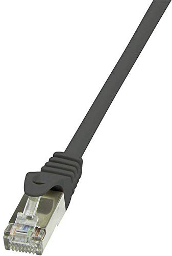 LogiLink CP2063S CAT6 F/UTP EconLine Patch Cable, 3 Meter Length, Black, Black, 3 Meter Length