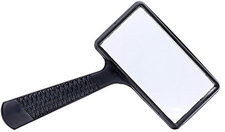5 x 105 x 57 mm, Vergrößerungsglas, Schmuck, Lesen, Natur, Zoom, Sehschwäche, Fresnel-Linse, Lupe, Beobachtung, portable Handlupe.