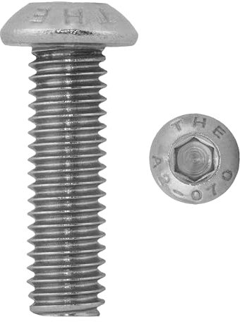 Linsenkopfschrauben M3 X 6 ISO 7380 mit Innensechskant (ISK) Edelstahl A2 (20 Stück) - V2A Linsenschrauben Rundkopfschrauben Flachkopfschrauben
