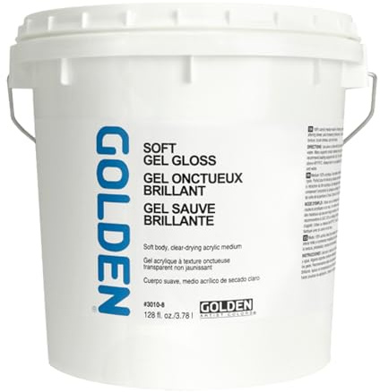 GOLDEN Artist Colors Soft Gel Gloss, 128 fl. oz. Pail