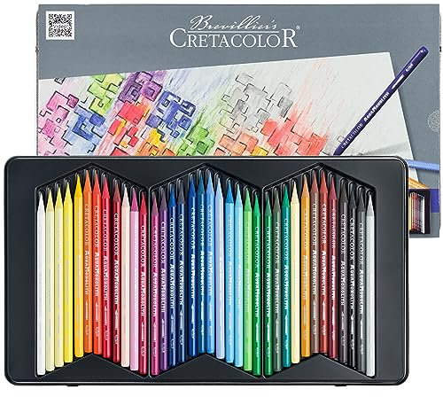 Cretacolor Aqua Monolith | Aquarellierbarer Vollminen-Künstlerstift | 36 Farben