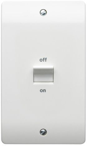 Mk K5205WHI 50A 2-Gang Double Pole Switch