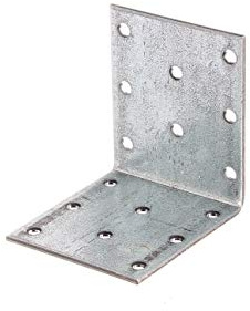 Alberts 847128 Lochplattenwinkel | sendzimirverzinkt | 60 x 60 x 50 mm | 50er Set