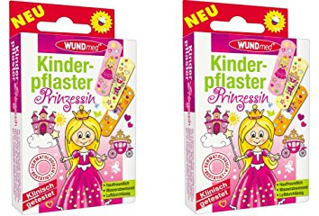 WUNDmed® 02-076 Pflaster 10 Stück Kinderpflaster (Prinzessin) (2x 10 Stück)