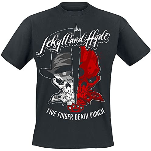 Five Finger Death Punch Jekyll and Hyde Männer T-Shirt schwarz XL 100% Baumwolle Band-Merch, Bands