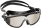 CRESSI Skylight Goggles Black/Black Grey Mirrored Lens - Lunettes de Natation Snorkeling et Piscine pour Adultes, Vue à 180° Antibuée, 100 % Anti UV, Noir/Noir Gris - Lentille Miroir, Taille Unique