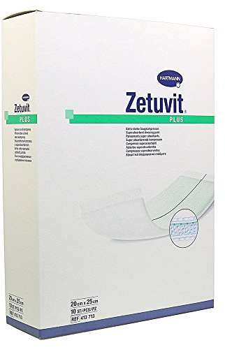 Zetuvit Plus Saugkompressen steril 20x25cm 10 Stück