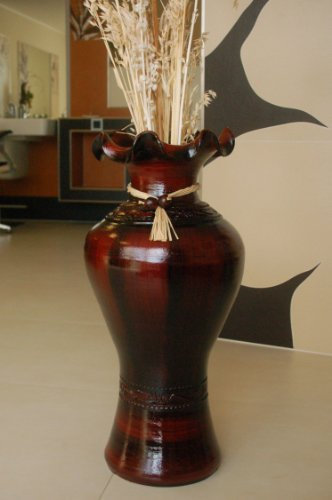 Sehr edle große Vase/Bodenvase, echte Handarbeit