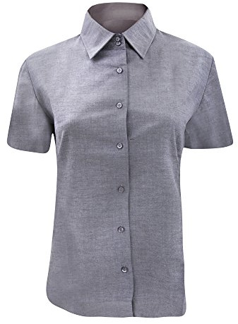 Russell Athletic Women's Collection Ladies/Womens Short Sleeve Easy Care Oxford Shirt Tunic (Pack of 1)