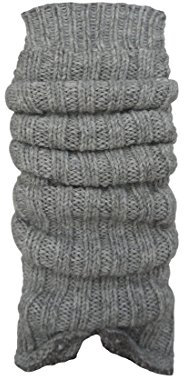 1 Paar Grobstrick-Stulpe mit Alpakawolle Legwarmers für Teenager und DamenCH-354 (silber)