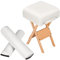 tectake® Lot de Tabouret & 2 Coussin de massage de Table de Massage pour Massage cervicales et cou Massage nuque Massage genoux Massage dos Massage pieds Coussin de positionnement Rouleau de massage