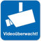 5er Set Aufkleber Videoüberwacht I hin086 I 4 x 4 cm I für Fenster Türen I Warnung Achtung Dieses Objekt wird per Video überwacht I Videoüberwachung