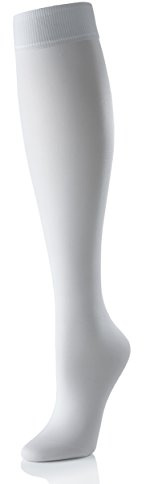 Activa Stocking Liners 3 Pack 10mmHg: White, X-Large, Closed Toe