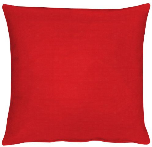 APELT Kissenhülle 4362 Farbe 33, modisch und zeitloser Kissenbezug, hochwertige und schicke Unifarbene Zierkissenhülle in Rot, Größe 40 x 40 cm