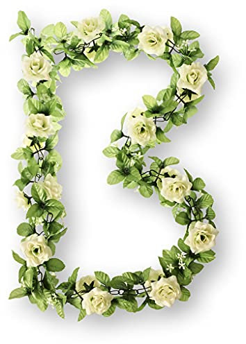 Basil Rosengirlande Flower Garland Girlande, Weiß, One Size