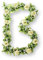 Basil Rosengirlande Flower Garland Girlande, Weiß, One Size