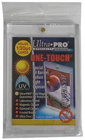 One Touch Thick UV Card Holder with Magnet Closure - 130pt