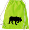 ShirtInStyle Turnbeutel Tiere Tiger Puma Löwe Farbe Lime
