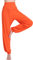 HOEREV Super weiche Modal Spandex Harem Yoga Pilates Hosen, Gr.-Large,Orange