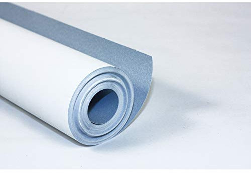 Clairefontaine 34163C - Un rouleau de papier à peindre 100x0,50 m 120g (1 face blanche, 1 face bleue)