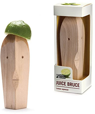 Monkey Business Saft Bruce Zitruspresse, Holz, 14 x 3,5 x 3,5 cm